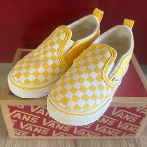Toddler Checkered Slip-On Vans